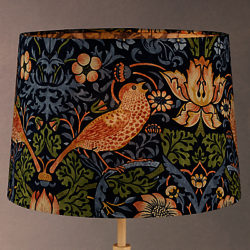 Sanderson William Morris Strawberry Thief Lampshade Indigo